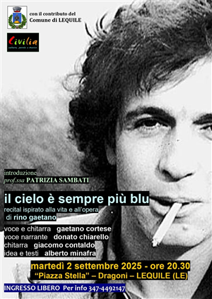 il cielo è sempre più blu